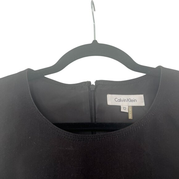 Women's Calvin Klein Classic Sheath Little Black Dress‎ Size 12 - Picture 3 of 4